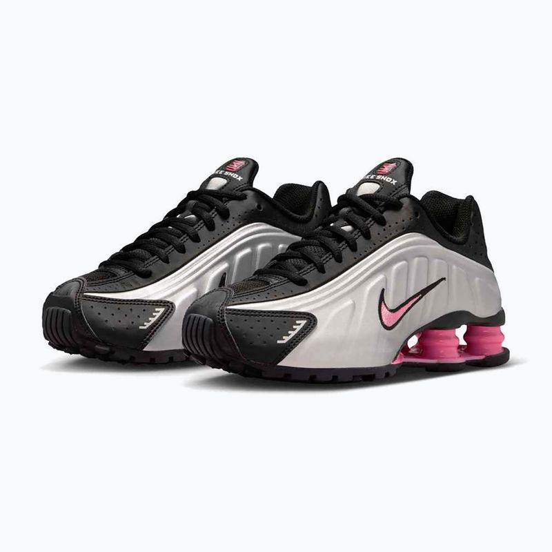 Взуття Nike Shox R4 black/pinksicle/metallic silver 10