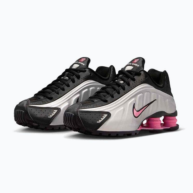 Взуття Nike Shox R4 black/pinksicle/metallic silver 12