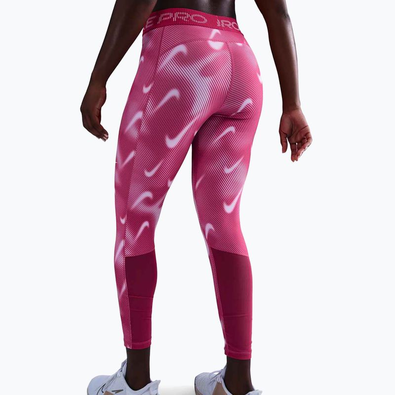 Легінси для тренувань жіночі Nike Pro Mid-Rise 7/8 rush pink/pink foam/white 3