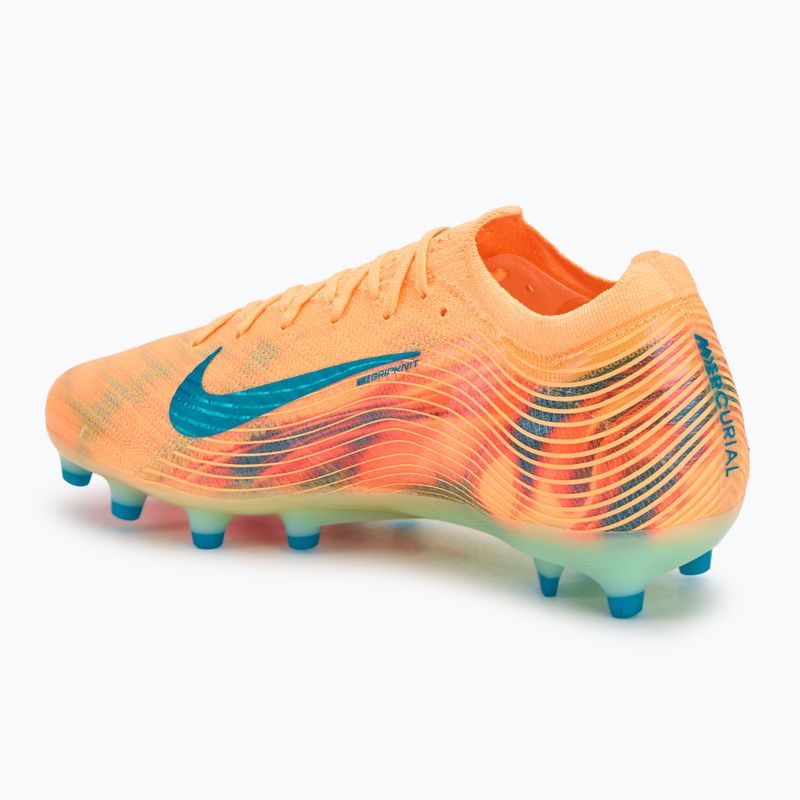 Кросівки футбольні чоловічі Nike Zoom Vapor 16 Elite Kylian Mbappe AG-Pro melon tint/igloo/neo turquoise 3