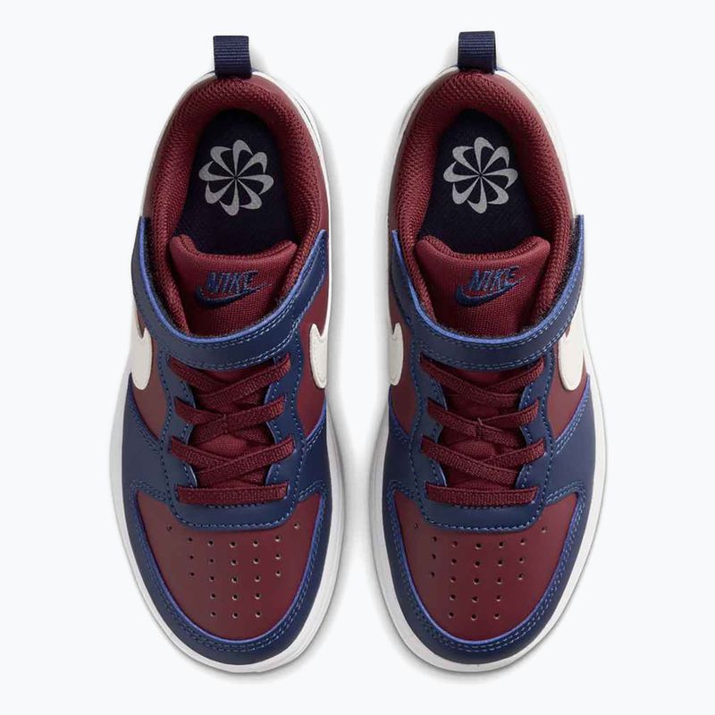 Кросівки дитячі Nike Court Borough Low Recraft dark team red/ssoft pearl/midnight navy 10