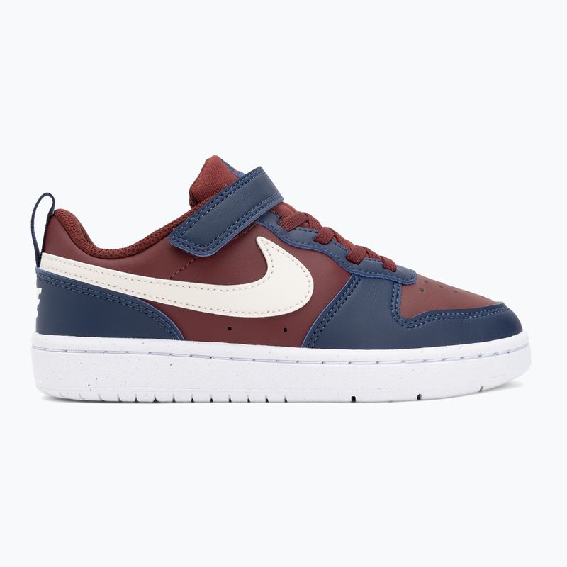 Кросівки дитячі Nike Court Borough Low Recraft dark team red/ssoft pearl/midnight navy 2