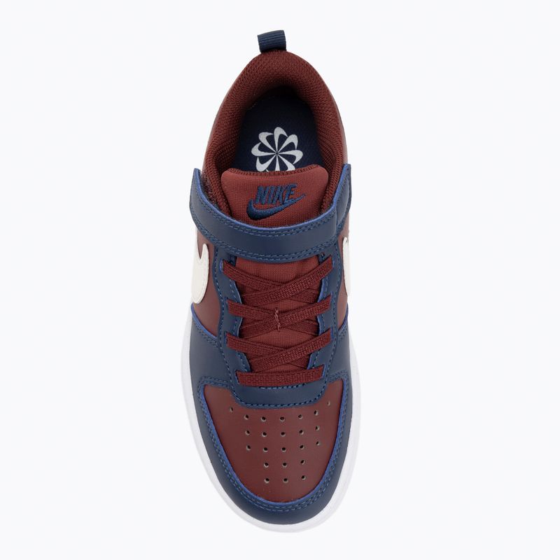 Кросівки дитячі Nike Court Borough Low Recraft dark team red/ssoft pearl/midnight navy 5