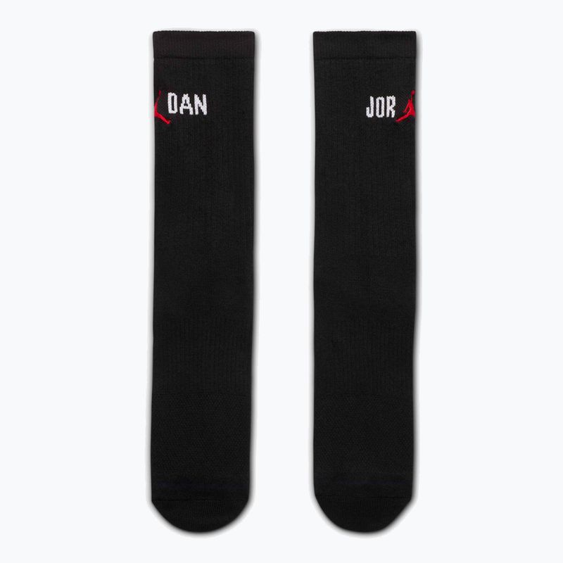 Шкарпетки Nike Jordan Everyday Crew 1 para black/white/university red 2