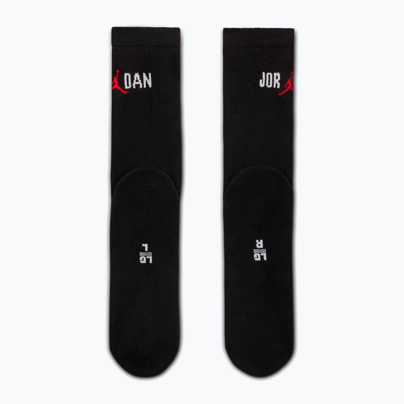 Шкарпетки Nike Jordan Everyday Crew 1 para black/white/university red 3