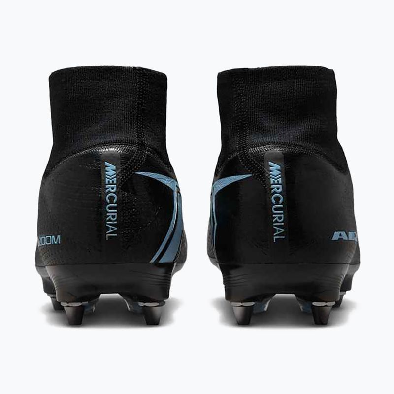 Кросівки футбольні чоловічі Nike Mercurial Superfly 10 Elite SG-Pro black/ice blue 8