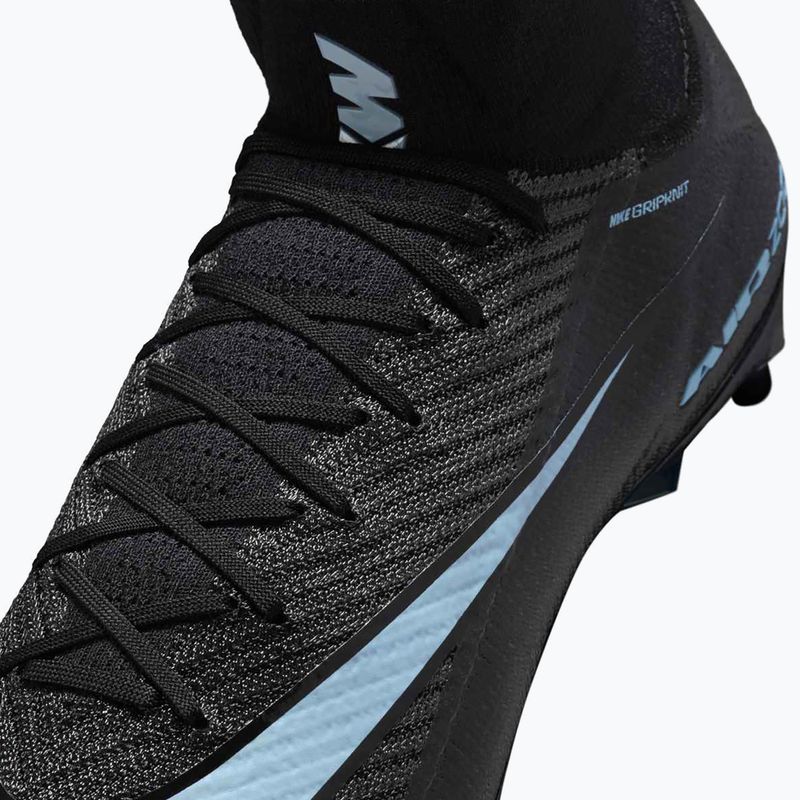 Кросівки футбольні чоловічі Nike Mercurial Superfly 10 Elite SG-Pro black/ice blue 9