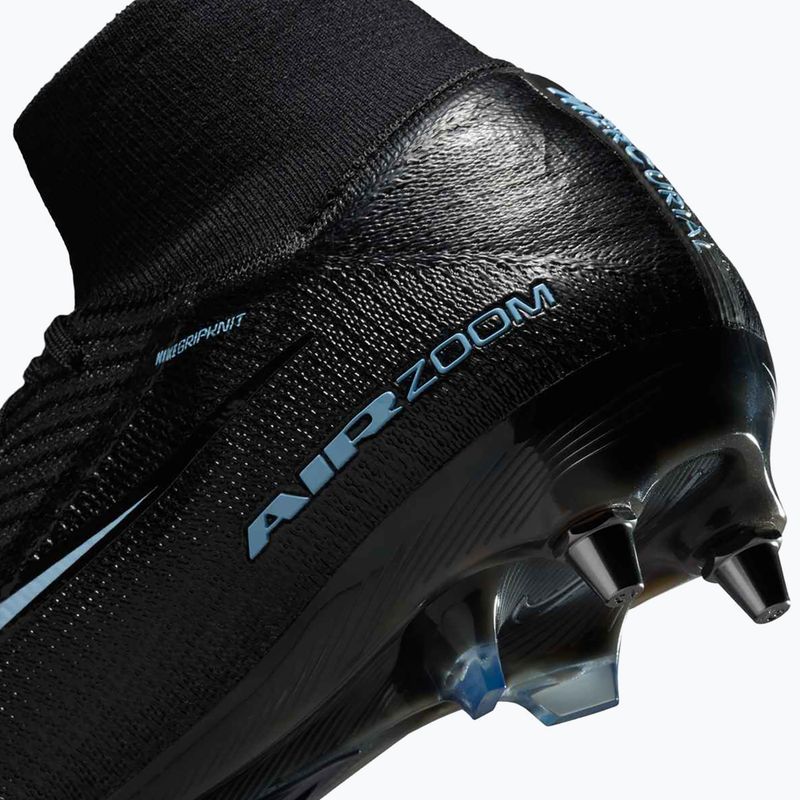 Кросівки футбольні чоловічі Nike Mercurial Superfly 10 Elite SG-Pro black/ice blue 11