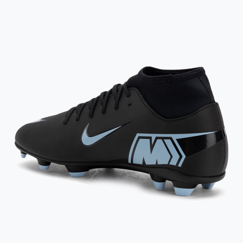 Кросівки футбольні чоловічі Nike Mercurial Superfly 10 Club FG/MG black/ice blue 3
