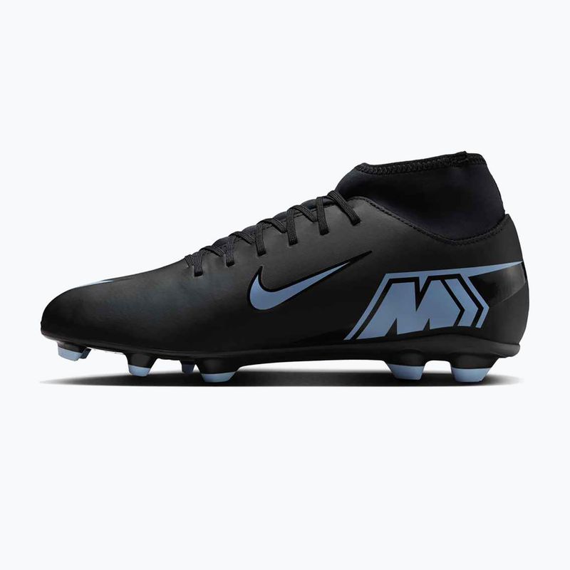 Кросівки футбольні чоловічі Nike Mercurial Superfly 10 Club FG/MG black/ice blue 2