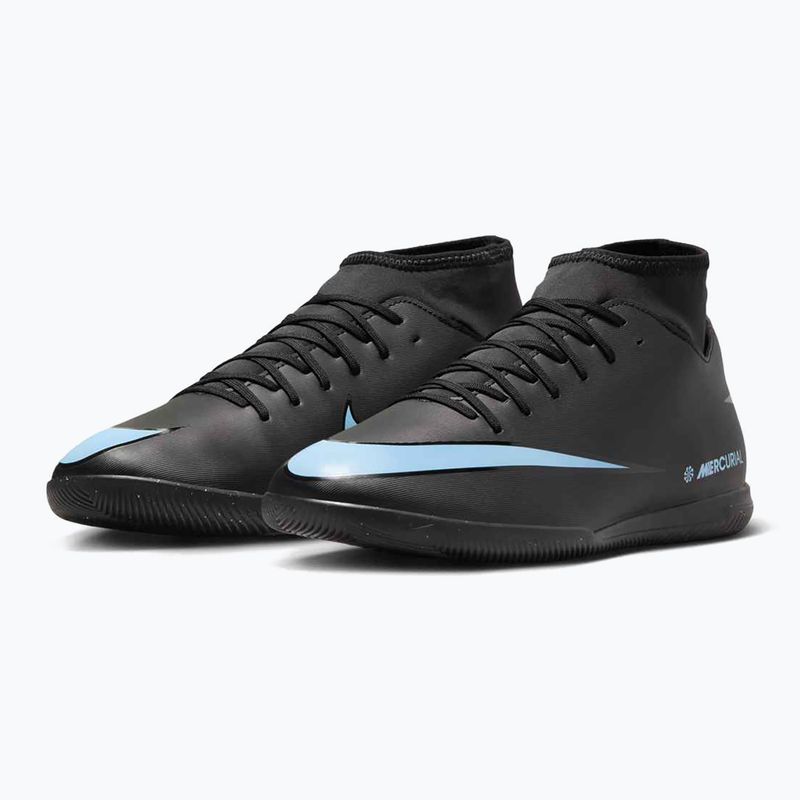 Кросівки футбольні чоловічі Nike Mercurial Superfly 10 Club IC black/ice blue 10