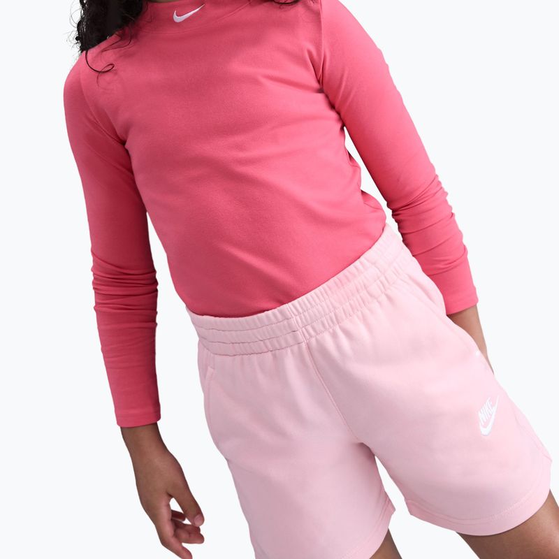 Дитячі шорти Nike Sportswear Club Fleece med soft pink/med soft pink/white 4