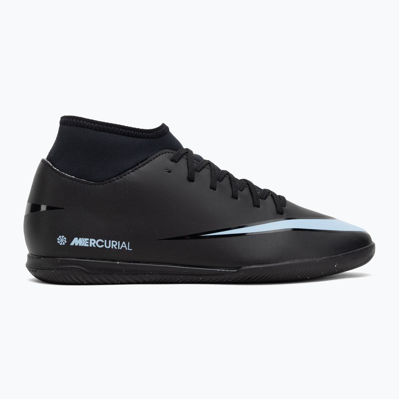 Кросівки футбольні чоловічі Nike Mercurial Superfly 10 Club IC black/ice blue 2