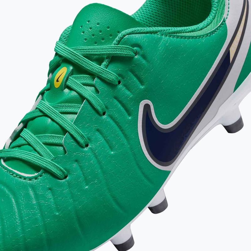 Кросівки футбольні дитячі Nike Tiempo Legend 10 Academy LV8 FG/MG stadium green/dark obsidian 9