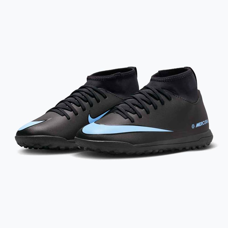 Кросівки футбольні дитячі Nike Mercurial Superfly 10 Club TF black/black 10