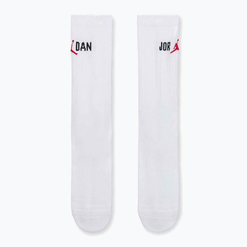 Шкарпетки Nike Jordan Everyday Crew 1 para white/black/university red 2