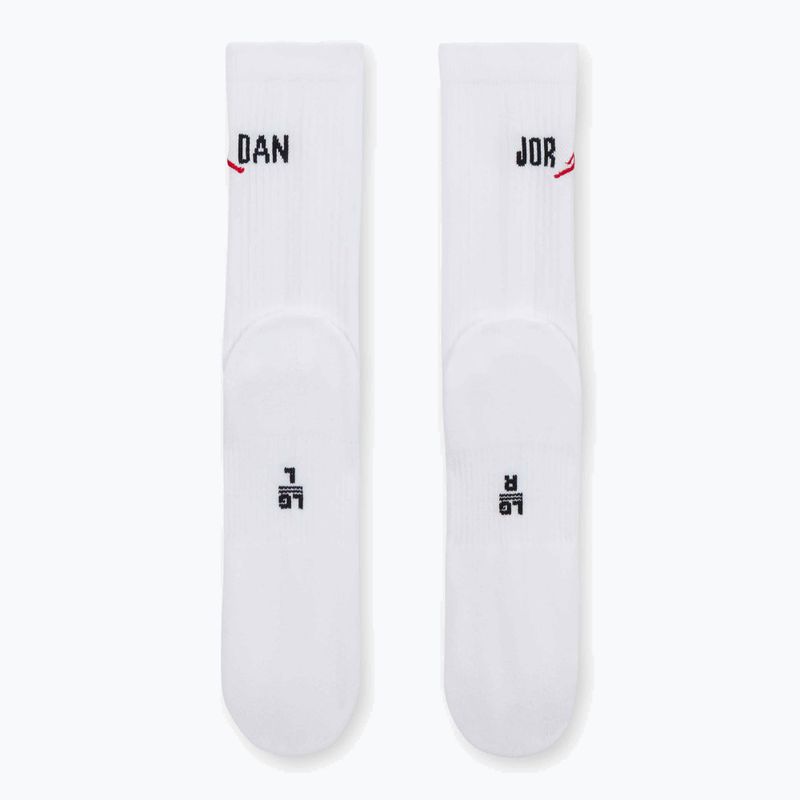 Шкарпетки  Jordan Everyday Crew 1 pair white/black/university red 3