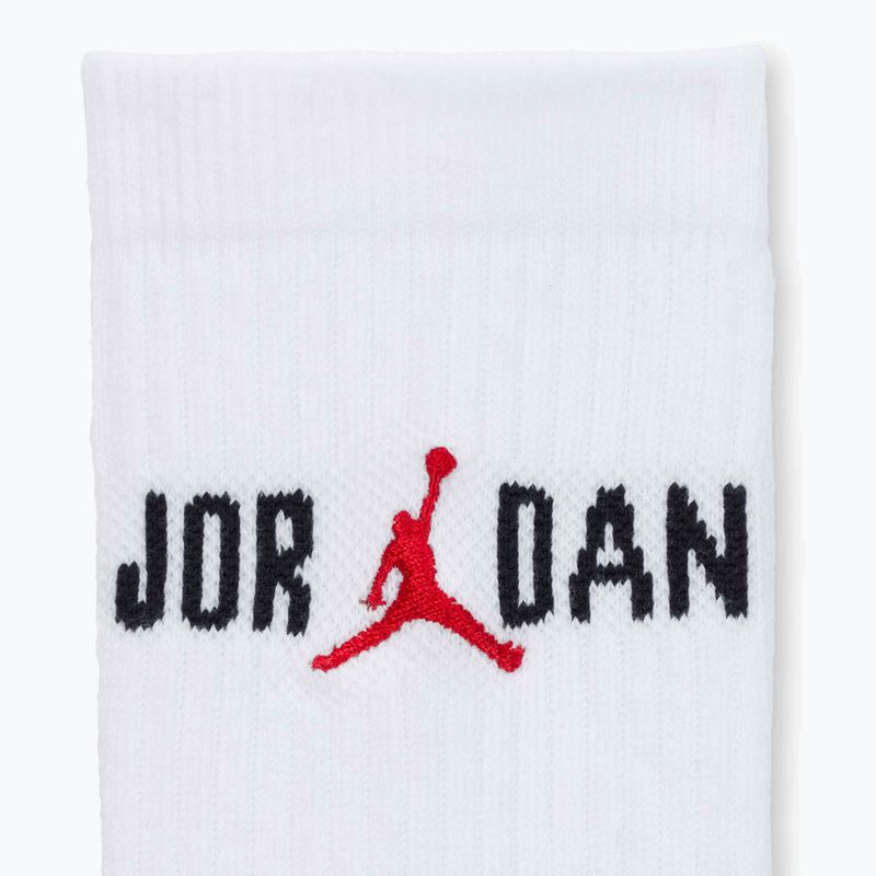 Шкарпетки  Jordan Everyday Crew 1 pair white/black/university red 4