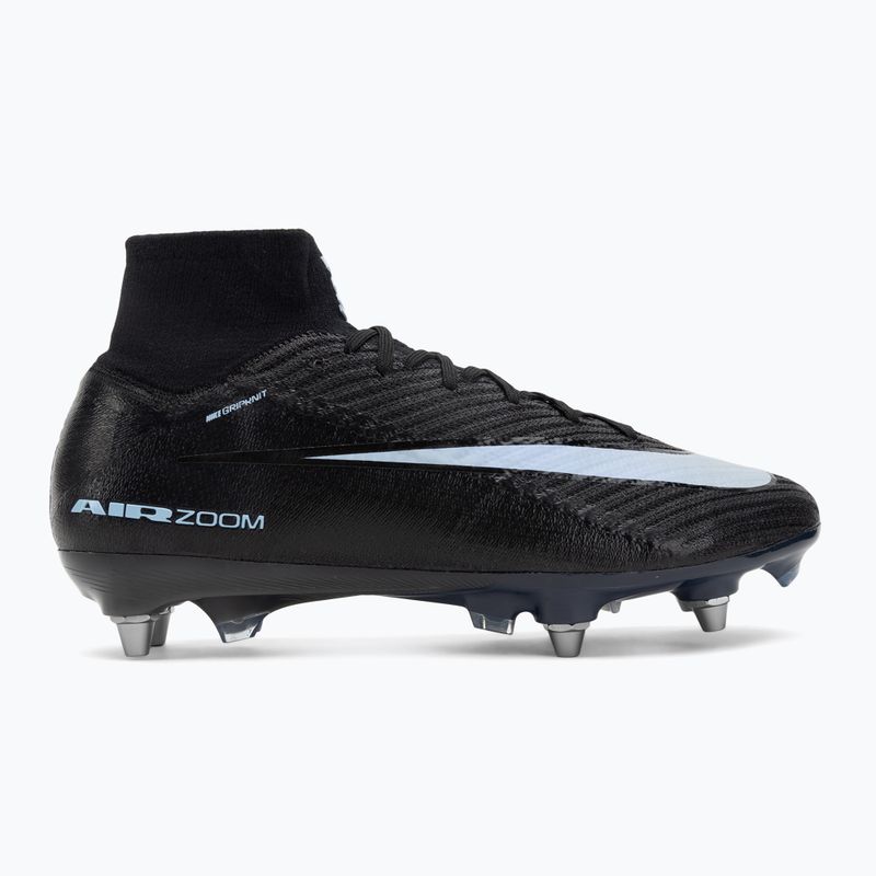 Кросівки футбольні чоловічі Nike Mercurial Superfly 10 Elite SG-Pro black/ice blue 2