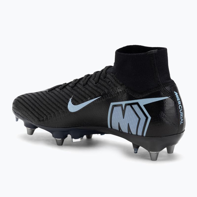 Кросівки футбольні чоловічі Nike Mercurial Superfly 10 Elite SG-Pro black/ice blue 3