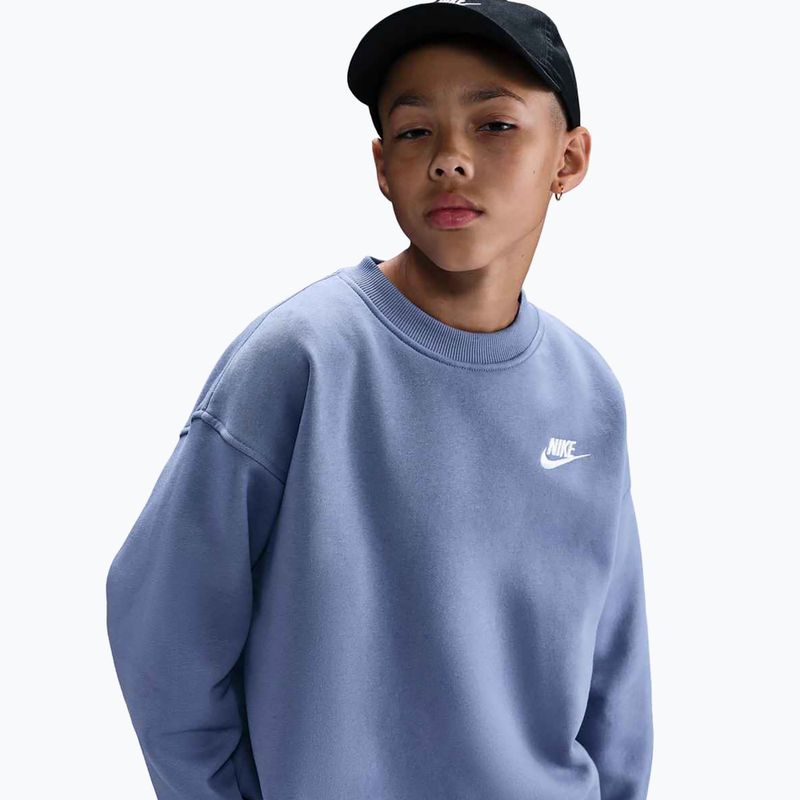 Дитячий світшот Nike Sportswear Club Fleece world indigo/white 6