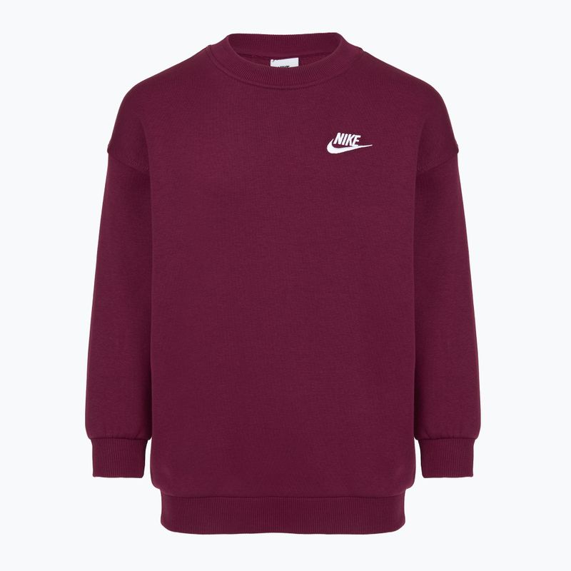 Кофта дитяча Nike Sportswear Club Fleece bordeaux/white