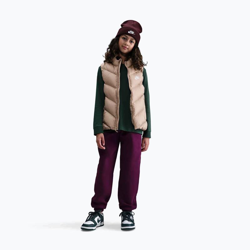 Дитячі штани Nike Sportswear Club Fleece bordeaux/bordeaux/white 2