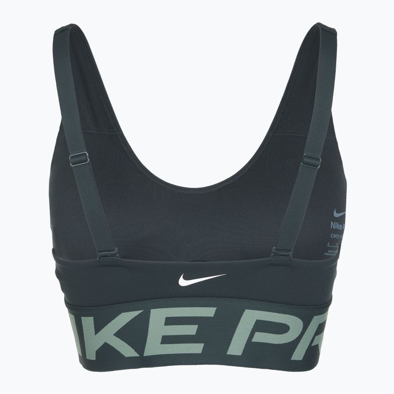 Бюстгальтер для тренувань Nike Pro Indy Plunge seaweed/clay green/white 7