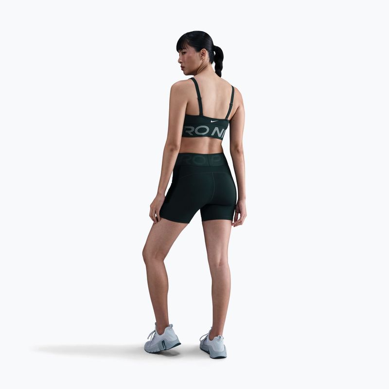 Бюстгальтер для тренувань Nike Pro Indy Plunge seaweed/clay green/white 3