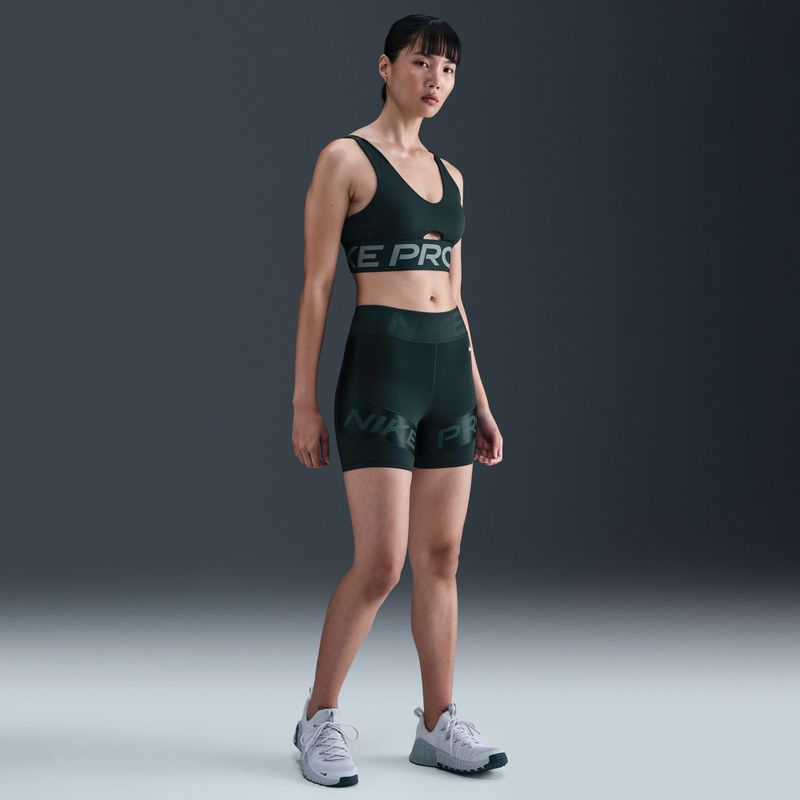 Бюстгальтер для тренувань Nike Pro Indy Plunge seaweed/clay green/white 9