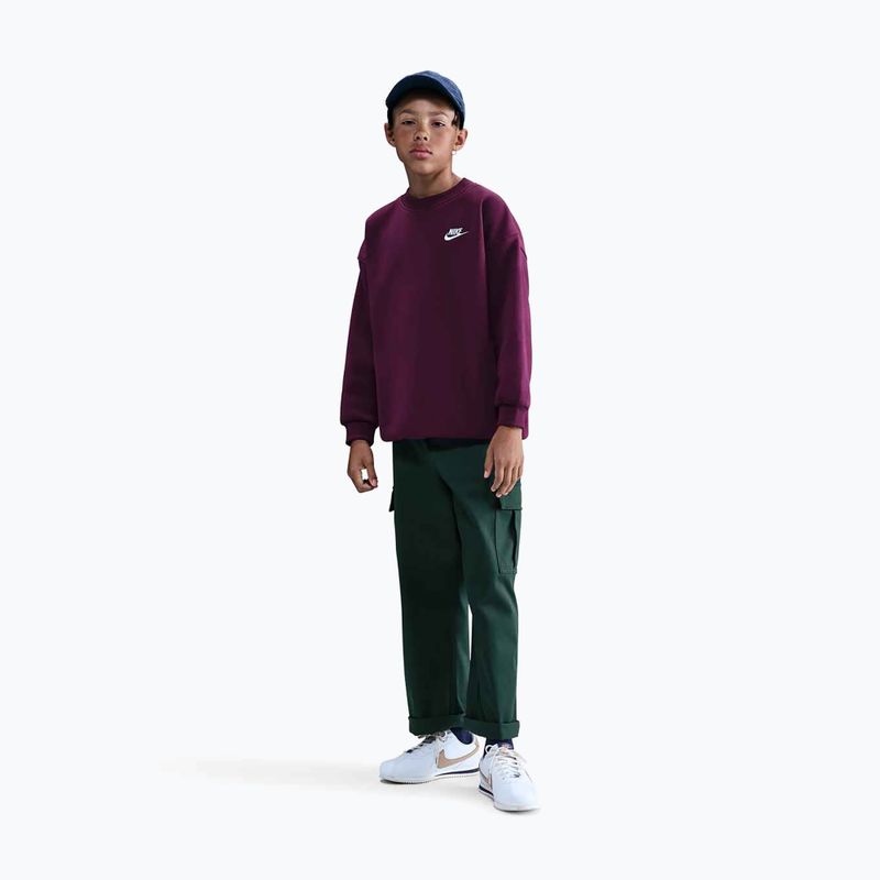 Дитячий світшот Nike Sportswear Club Fleece bordeaux/white 3