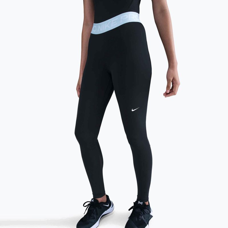 Legginsy damskie Nike Pro 365 Tight black/celestine blue/white