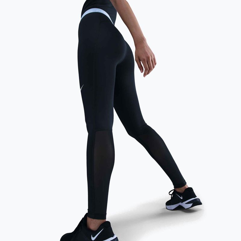Жіночі легінси Nike Pro 365 Tight black/celestine blue/white 4