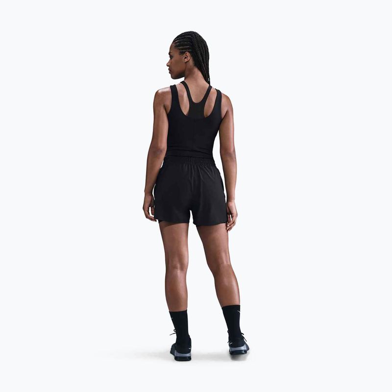 Топ для тренувань жіночий Nike One Fitted Dri-Fit Cropped Tank black/dark smoke grey 3