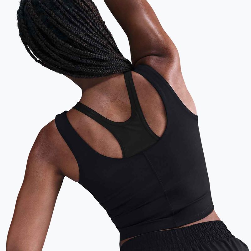 Топ для тренувань жіночий Nike One Fitted Dri-Fit Cropped Tank black/dark smoke grey 5