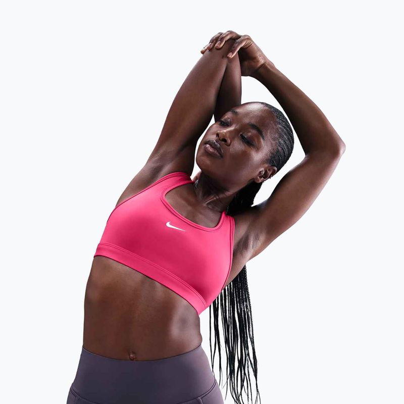 Бюстгальтер для тренувань Nike Swoosh Light Support rush pink/white 5