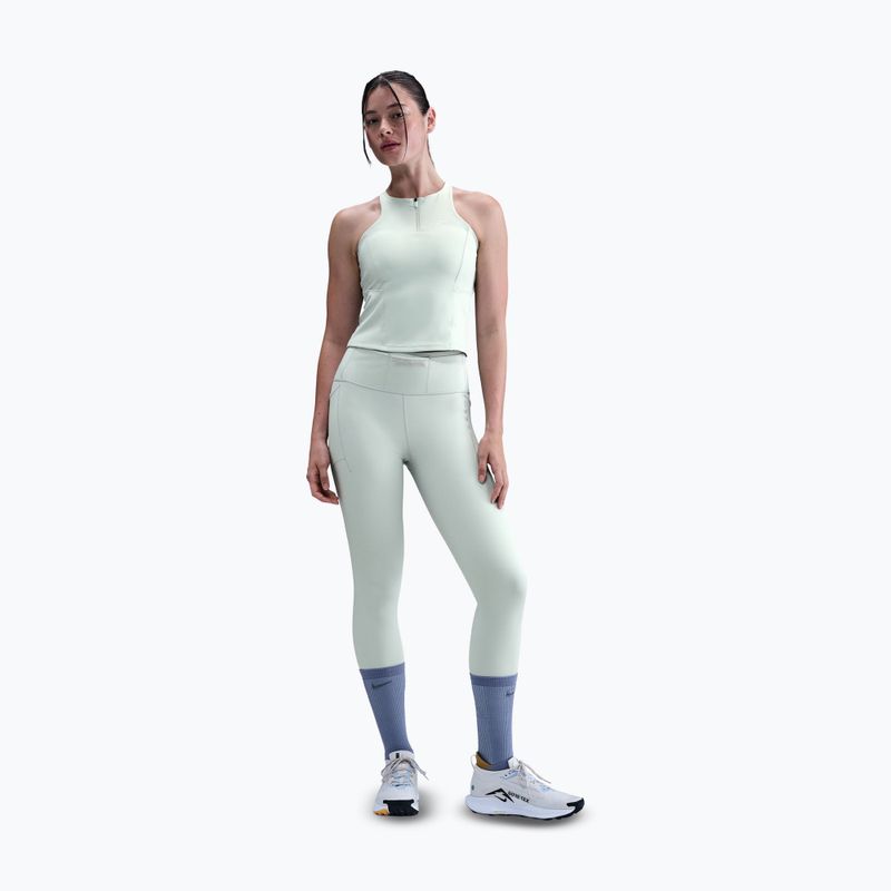 Футболка жіноча Nike Trail Medium Support Sports Bra Tank Top light silver 2