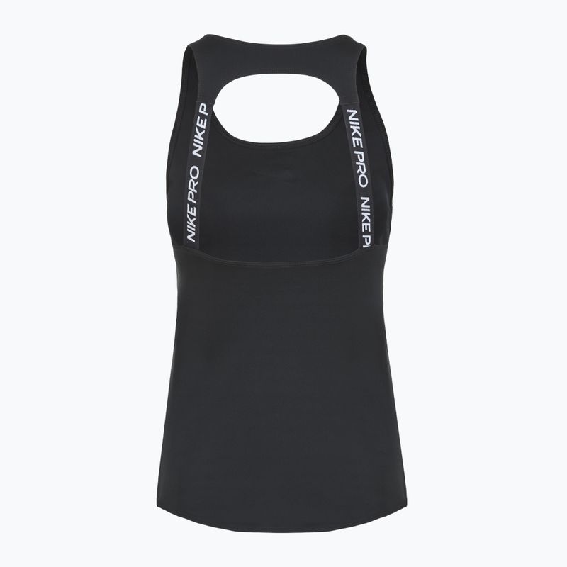 Футболка для тренувань жіноча Nike Pro Dri-Fit black/white 2