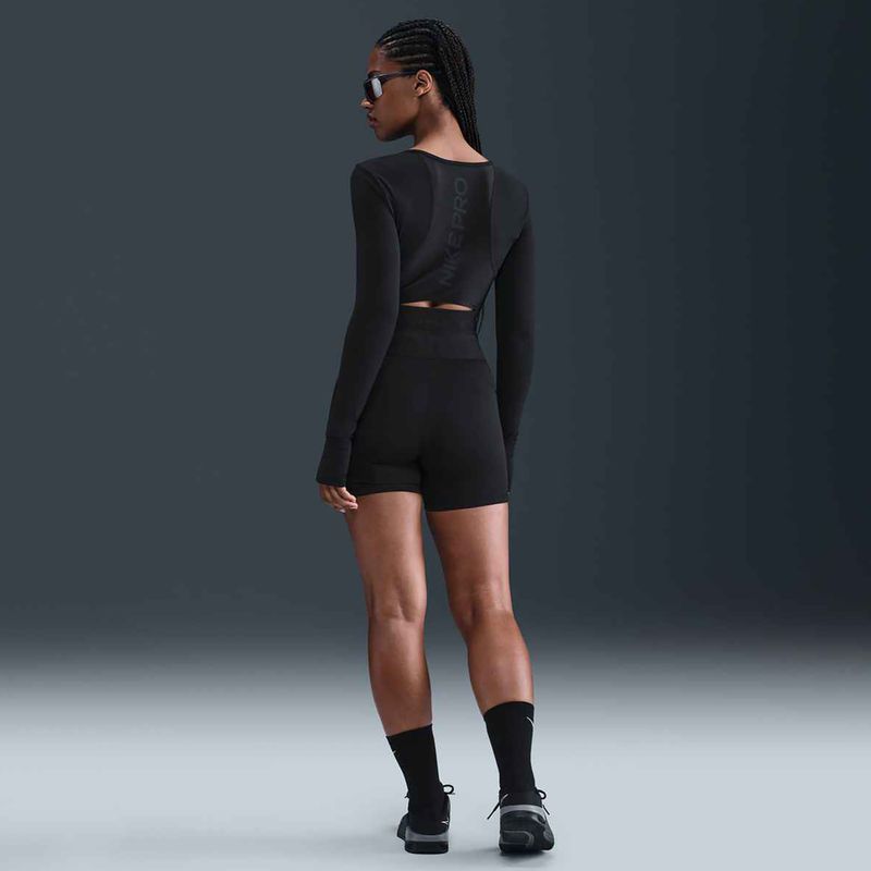 Шорти жіночі Nike Pro Sculpt High Waisted 5" Biker  black/anthracite/white 10