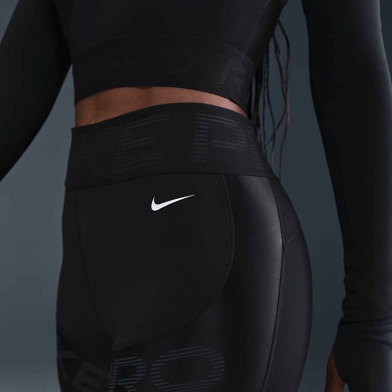 Шорти жіночі Nike Pro Sculpt High Waisted 5" Biker  black/anthracite/white 11