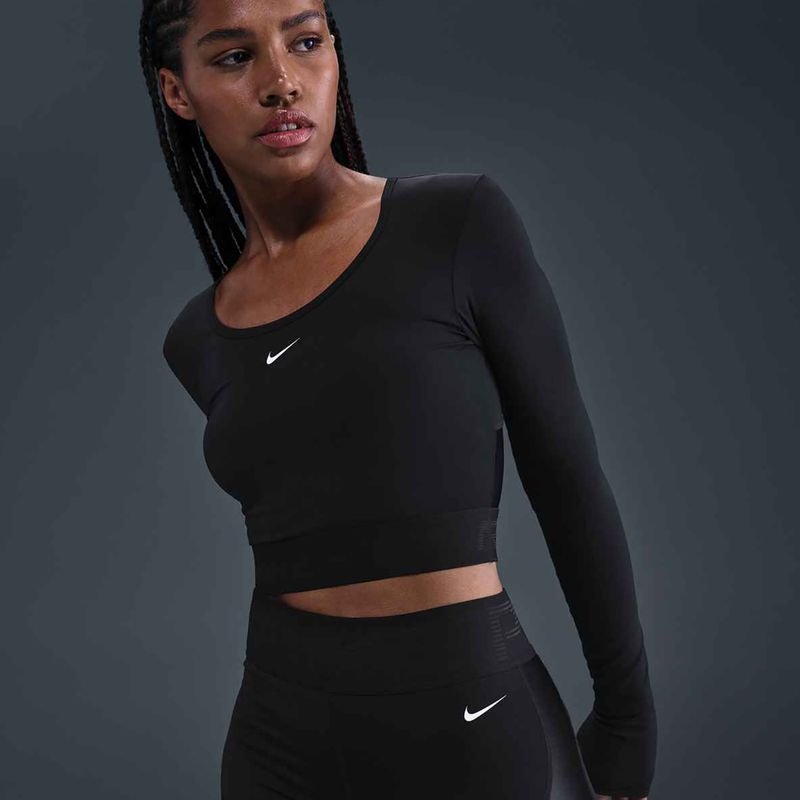 Шорти жіночі Nike Pro Sculpt High Waisted 5" Biker  black/anthracite/white 14