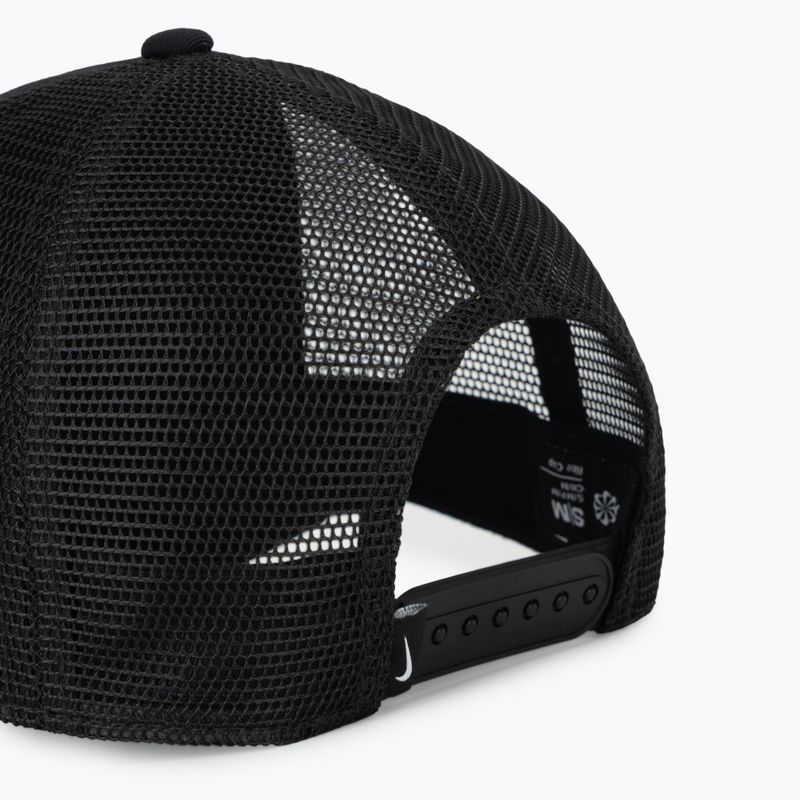 Чоловіча кепка з козирком Nike Rise Structured Trucker black/black/white 4