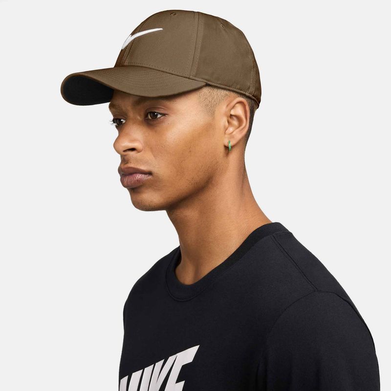 Кепка Nike Dri-FIT Club mosswood brown/white 3