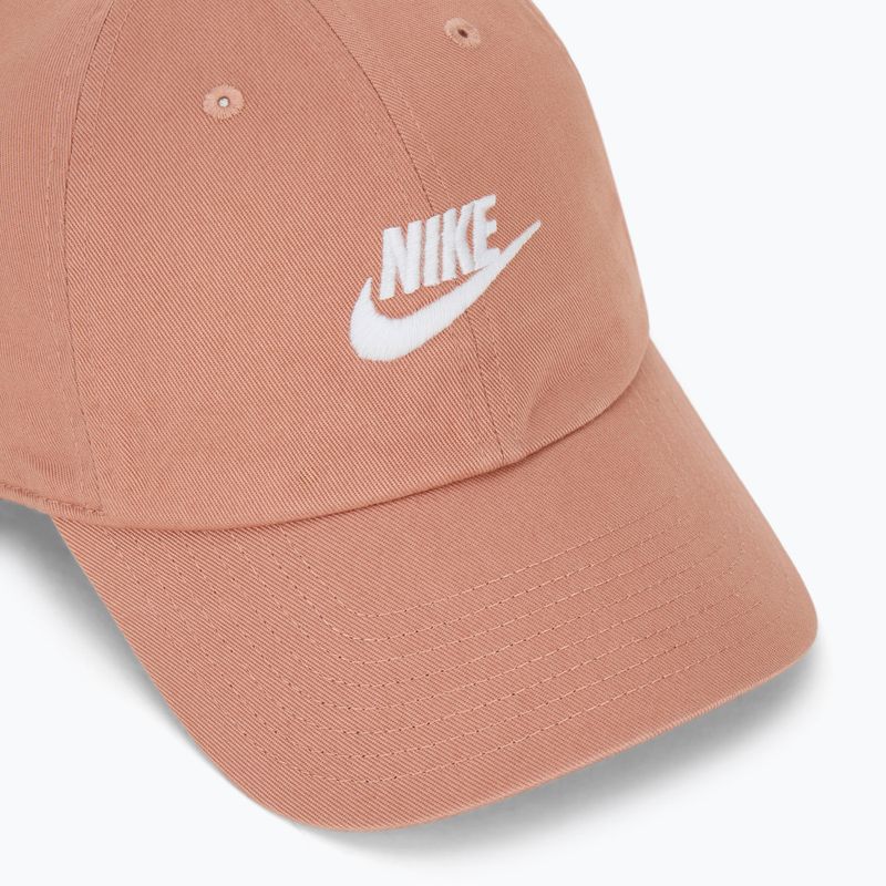 Кепка Nike Club Unstructured Futura Wash rose gold/white 3