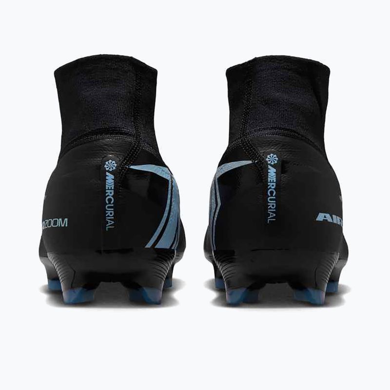 Кросівки футбольні чоловічі Nike Mercurial Superfly 10 Pro FG black/ice blue 4