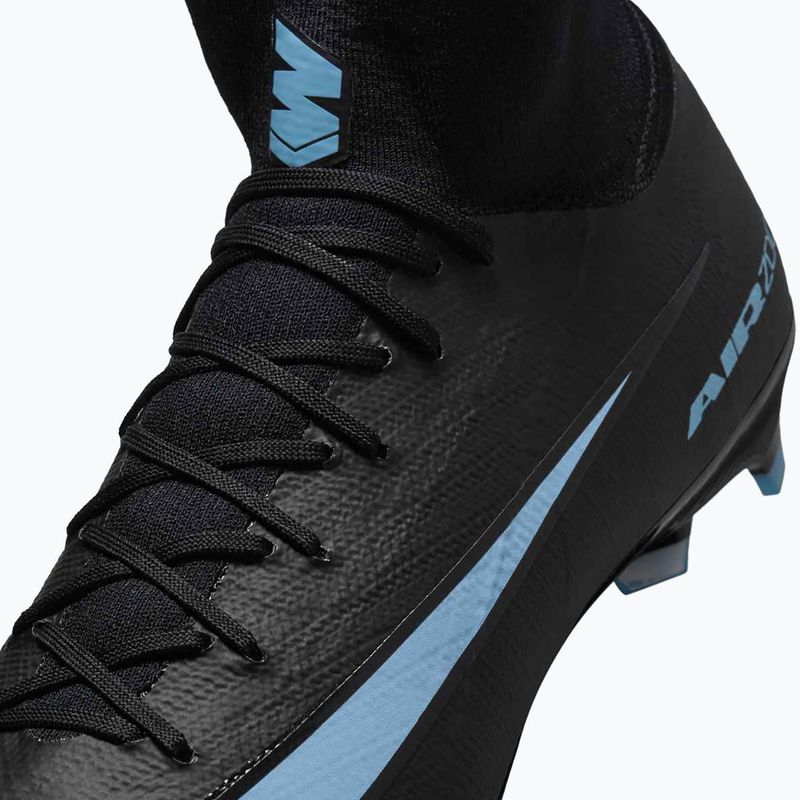 Кросівки футбольні чоловічі Nike Mercurial Superfly 10 Pro FG black/ice blue 7
