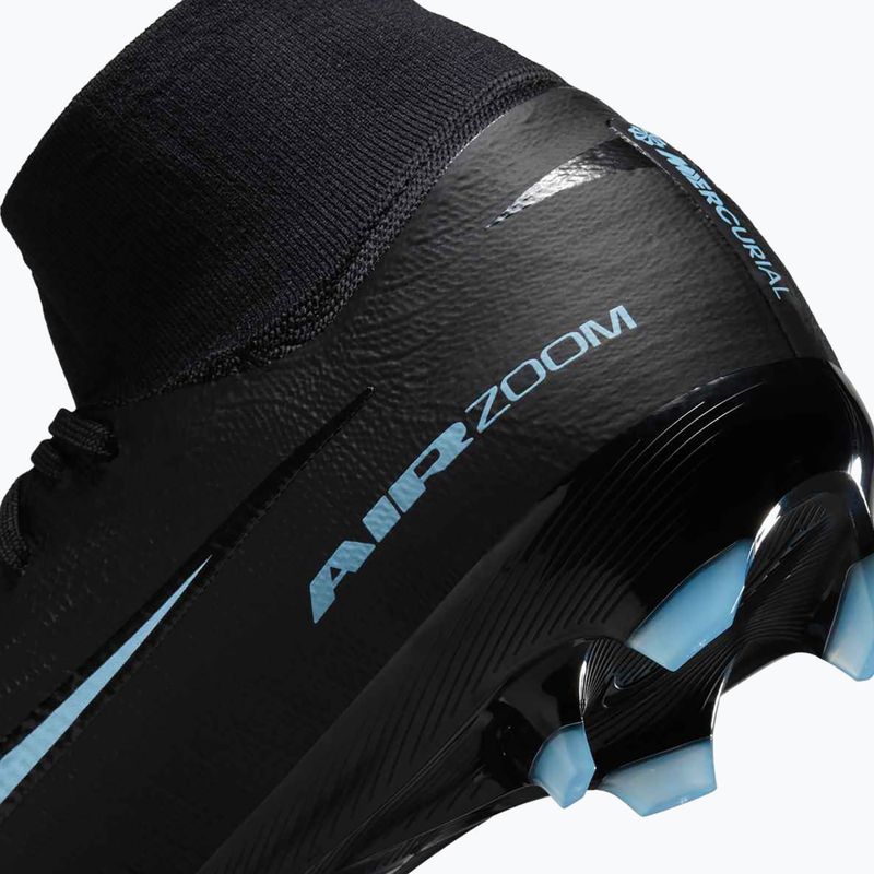 Кросівки футбольні чоловічі Nike Mercurial Superfly 10 Pro FG black/ice blue 8