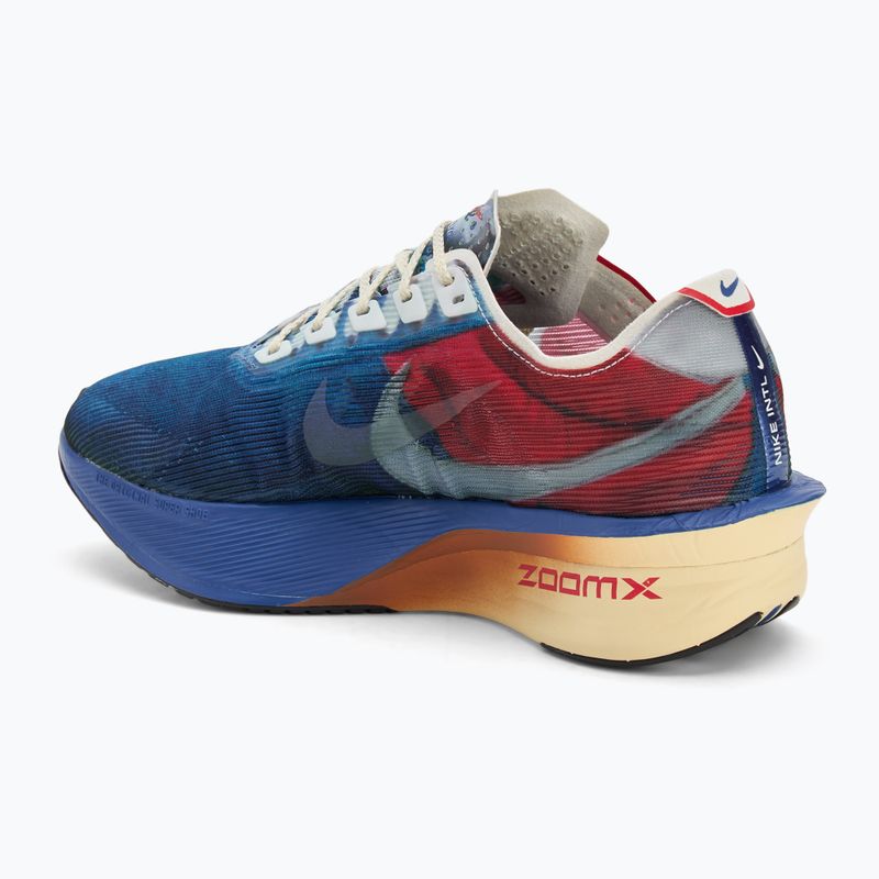Кросівки для бігу чоловічі Nike Vaporfly 4 multi-color/mountain blue/fire red/clear 3