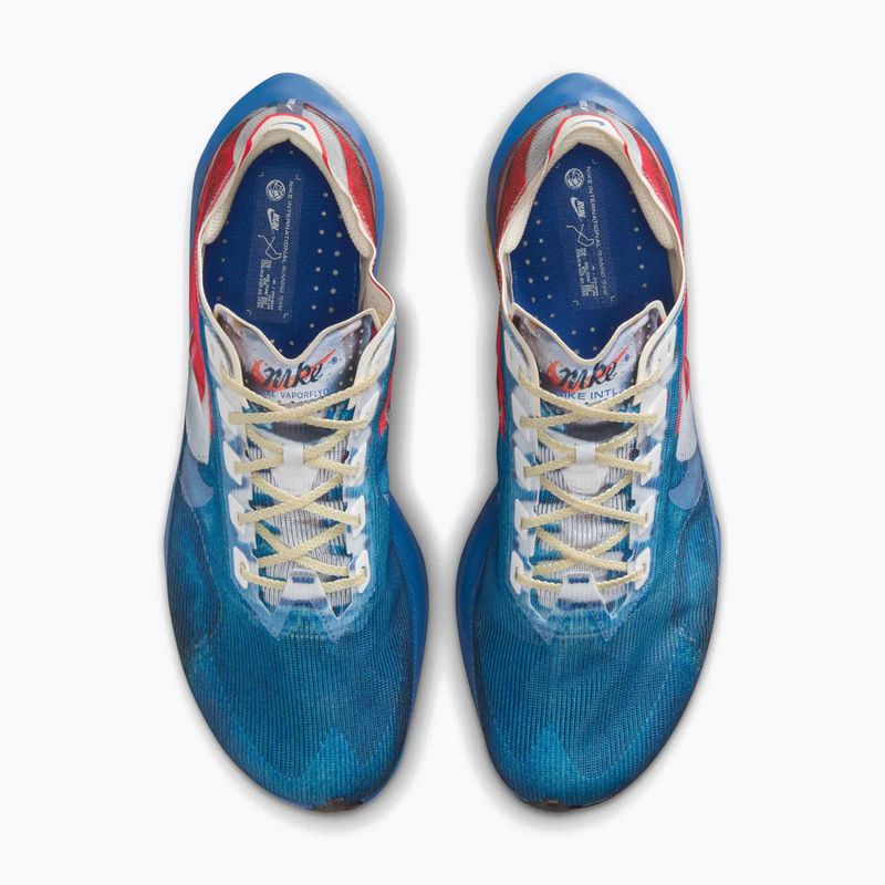 Кросівки для бігу чоловічі Nike Vaporfly 4 multi-color/mountain blue/fire red/clear 8