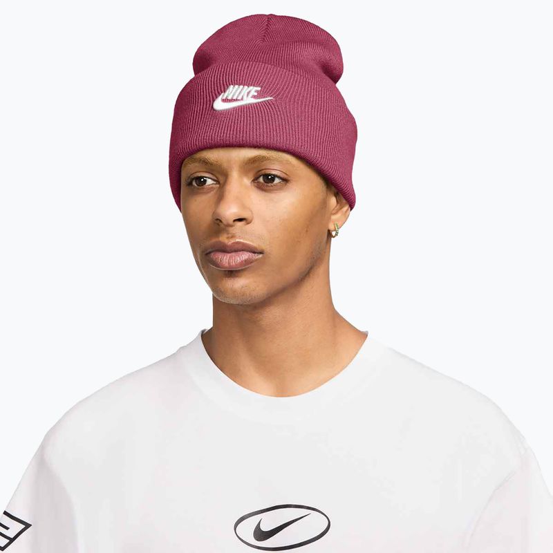 Шапка зимова Nike Peak Futura Beanie sweet beet/white 5